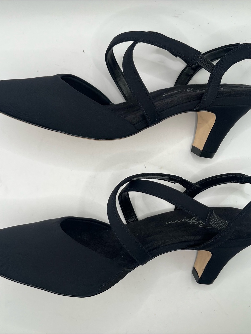 Ros Hommerson New Women's 8.5 Caliente Black Slingback Low Heel Pumps - Picture 5 of 7